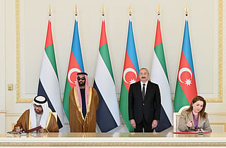 Tahnoon bin Zayed and President of Azerbaijan witness Masdar agreement to explore new renewable energy projects and round-the-clock power opportunities