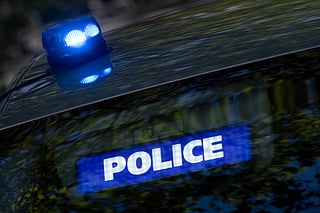A picture shows a police vehicle in Paris on September 15, 2026.