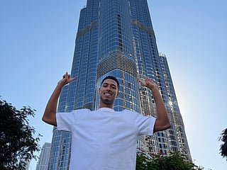 The English star clearly misses Dubai! 