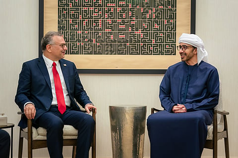 Sheikh Abdullah meets senior US adviser in Abu Dhabi
