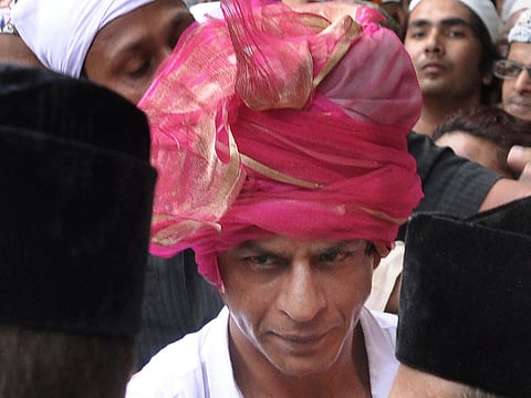 File photo of Shah Rukh Khan visiting the sacred Sufi shrine in Ajmer, Rajasthan, on April 15, 2011