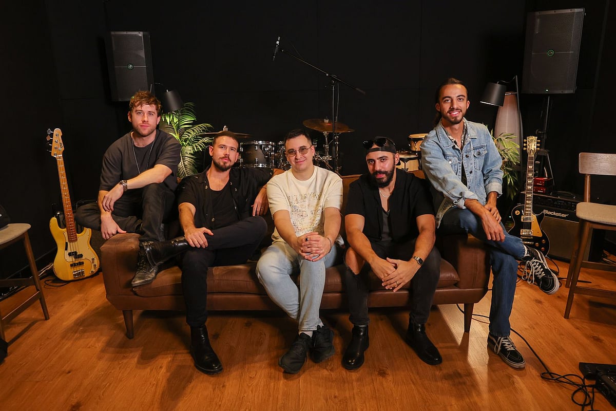 Left to right: Danny Langston, Greg Brown, Petar Milošević,Frank Bassiouni and Simone Nisi. 