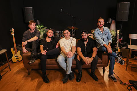 Left to right: Danny Langston, Greg Brown, Petar Milošević,Frank Bassiouni and Simone Nisi. 