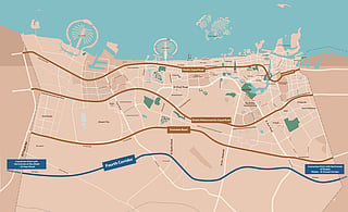 The 80km road will connect Al Shanouf Road in Sharjah to Al Faya Road in Abu Dhabi, passing through Dubai.
