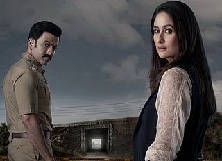 Kareena Kapoor and Prithviraj in Daayra. 