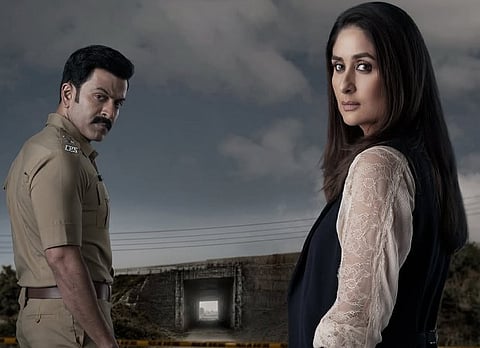 Kareena Kapoor and Prithviraj in Daayra. 