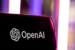 The OpenAI logo is seen at the "ALL IN 2026" conference at the Palais des Congres de Montreal in Montreal, Quebec, on September 17, 2026.