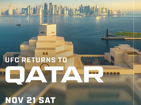 UFC returns to Doha for Fight Night in November 
