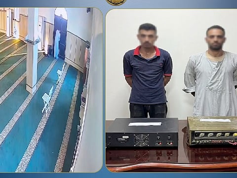 Police identified the person responsible for the mosque and questioned him about the incident.