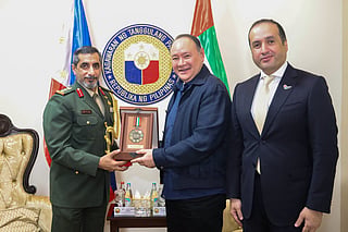 From left to right: Ahmed Saeed Ali Alramli Alketbi, Gilberto Teodoro, and Mohamed Obaid Alzaabi