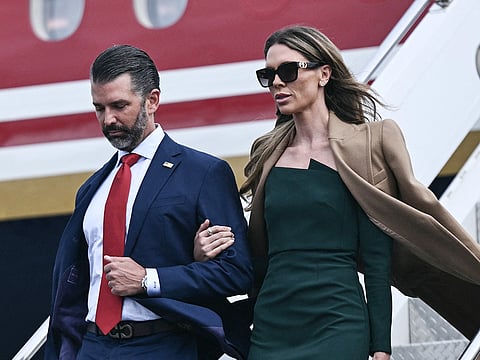 Donald Trump Jr. with his wife Bettina 