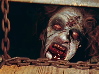 A still from The Evil Dead
