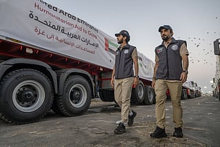 Latest UAE convoys deliver vital food, shelter and water supplies to Gaza
