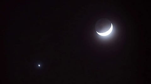 At an apparent magnitude of around minus 4.8, Venus will be the brightest planet in the night sky and the third brightest celestial object visible from Earth after the Sun and Moon.