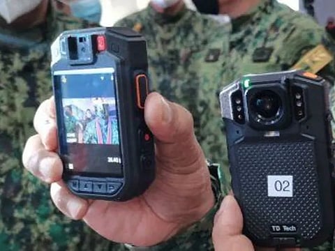 The cameras are meant to document officers' transactions and strengthen accountability, transparency and monitoring.