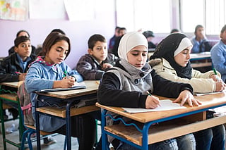 According to UNICEF figures cited by the company, about 2.45 million children were out of school in Syria in 2025