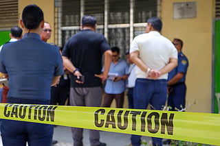 Angara visited Banga National High School on Saturday after the shooiting incident.