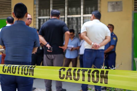 Angara visited Banga National High School on Saturday after the shooiting incident.