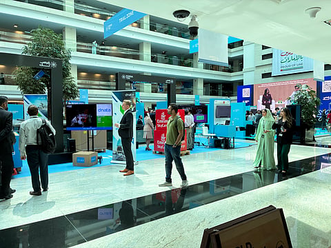 A scene from Forsatek at Emirates in Dubai on Monday.