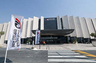 Final touches are underway at Etihad Rail’s Al Yalayis station in Dubai, bringing the landmark project closer to completion. Photo: Virendra Saklani/Gulf News