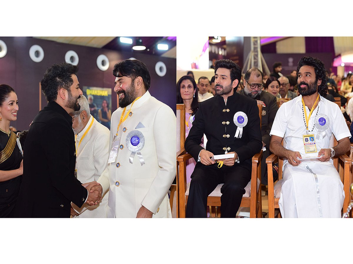 Aditya Dhar, Yami Gautam, Mammootty, Kartik Aaryan and Dhanush (Photo/I&B Ministry)