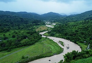 A view around the potential area where a planned "AI-native hub" is being eyed in the New Clark City (NCC), Tarlac, Philippines, about 100km north of Manila. Protesters cite threats to water resources and the displacement of natives, known as "Aetas".