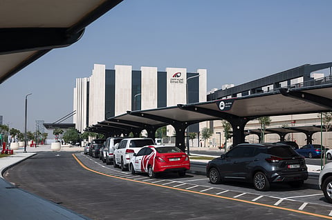 Final touches underway at Etihad Rail’s Al Yalayis station in Dubai. 