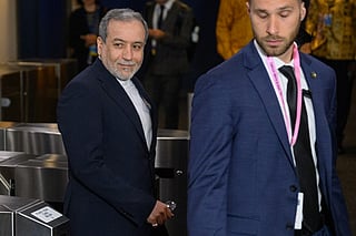 Iran Foreign Minister Abbas Araghchi arrives during the 81st session of the United Nations (U.N.) General Assembly at U.N. Headquarters on September 22, 2026 in New York City.