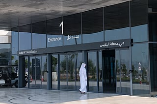 Final touches are underway at Etihad Rail’s Al Yalayis station in Dubai, bringing the landmark project closer to completion. Photo: Virendra Saklani/Gulf News