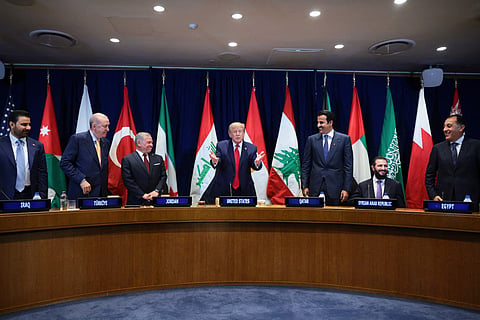 US President Donald Trump addresses the 81st United Nations General Assembly at the United Nations Headquarters in New York, on September 22, 2026.