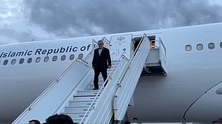 Footage shows Iran's President Pezeshkian setting foot on US soil in New York for the UN General Assembly, a day before Bessent says all Iranian airlines will be shut down around the world. It is unclear whether his Iranian-registered jet will be refueled for the flight home.