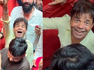 Rajpal was seen standing in the general queue and waiting for his turn for darshan.
