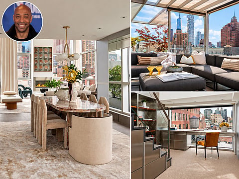 Inside Thierry Henry's $25m glass-and-garden penthouse in New York sky 
