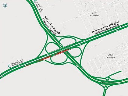 Temporary closure of two right lanes on Shakhbout Bin Sultan Street in Al Ain from Friday night to Monday morning. The closure will begin at 11:45pm on Friday, September 25, and remain in place until 6am on Monday, September 28, 2026.