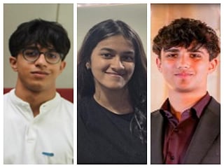 From left to right: Adit Mital, Anushka Harlalka, and Maanit Misra