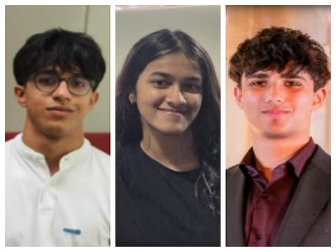 From left to right: Adit Mital, Anushka Harlalka, and Maanit Misra