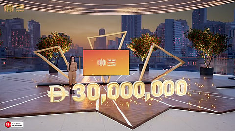 UAE Lottery show host Diala Makki during Lucky Day Draw No. 260926
