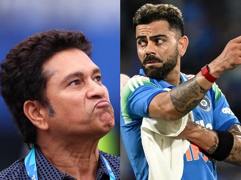 Virat Kohli and Sachin Tendulkar