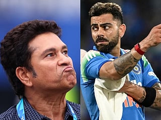 Virat Kohli and Sachin Tendulkar
