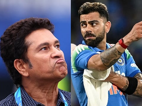 Virat Kohli and Sachin Tendulkar