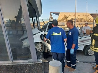 Truck slams into Cairo metro station wall near Grand Egyptian Museum, killing two university students and injuring six others as prosecutors probe the crash.