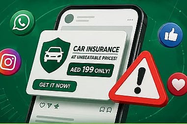 Dubai Police urged motorists to verify the recipient of any financial transfer before completing a transaction.