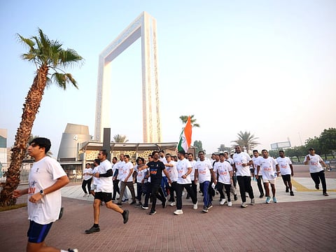 The run calls for collective commitment of Indians to the cause of a Viksit Bharat or developed India by the country's 100th independence anniversary in 2047
