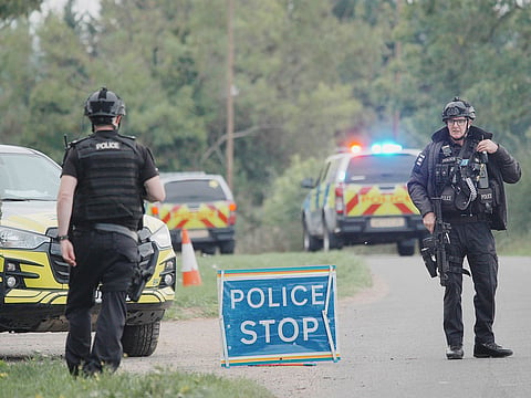 Men held in ‘major incident’ near US air base in England