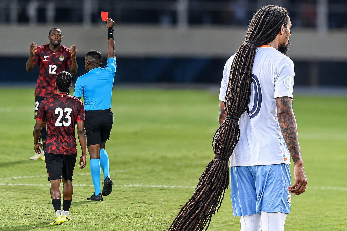 Anguilla player Scipio with long hair