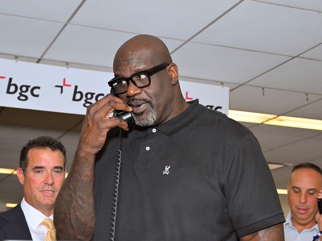 Shaquille O'Neal attends Charity Day 2026 hosted by Cantor Fitzgerald Relief Fund at BGC Group on September 11, 2026 in New York City.
