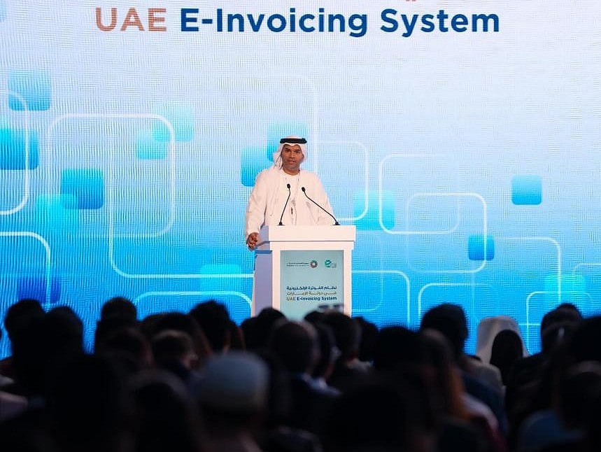 FTA Director General Abdelaziz Mohammed Al Mulla speaking at the event.