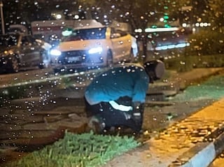 Dubai delivery rider Mohammed Parvez honoured for fixing a road leak.