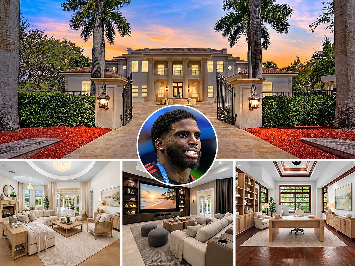 Tyreek Hill and his Mansion Collage
