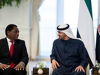 UAE President and President of Zambia discuss ties